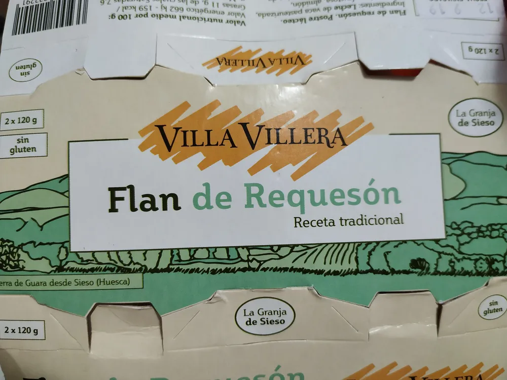 Flan de requesón