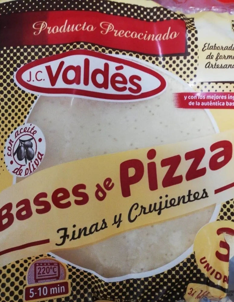 Bases de pizza crujientes
