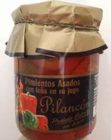 Pimientos asados con leña en su jugo