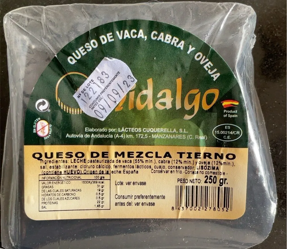 Queso de vaca, cabra y oveja
