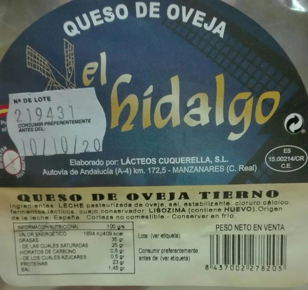 Queso de oveja tierno