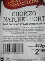 Chorizo Naturel Fort