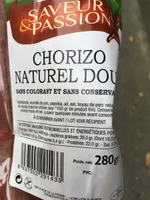Chorizo naturel doux