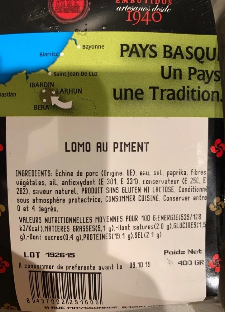 Lomo au piment