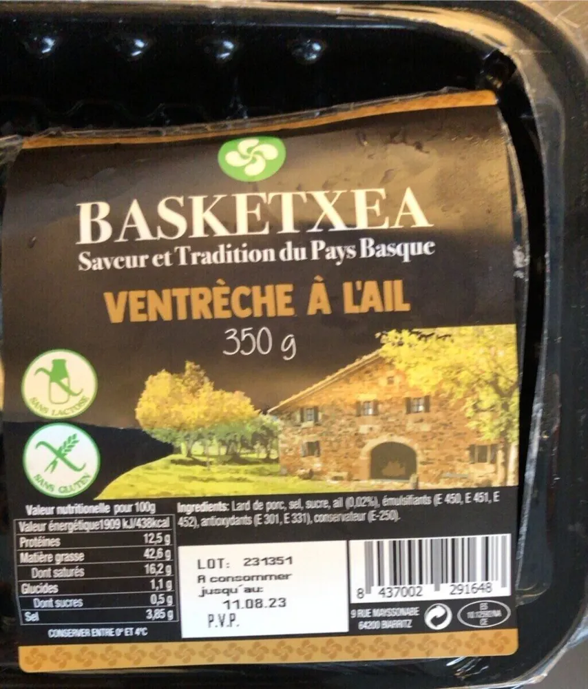 Ventrêche à l’ail
