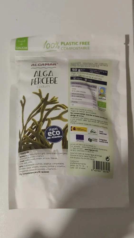 Alga percebe - codium