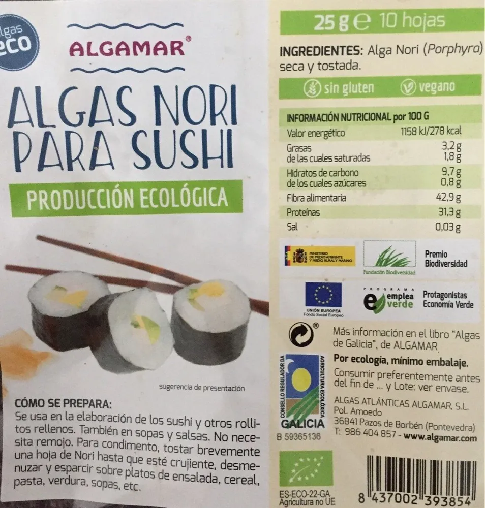 Algas nori