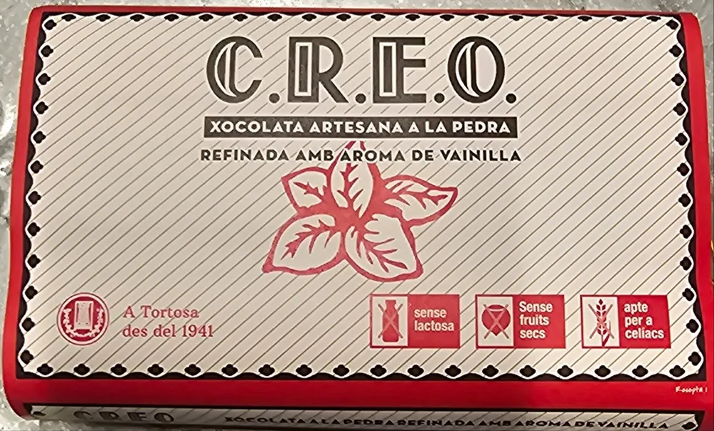 Xocolata artesana a la pedra refinada amb aroma de vainilla