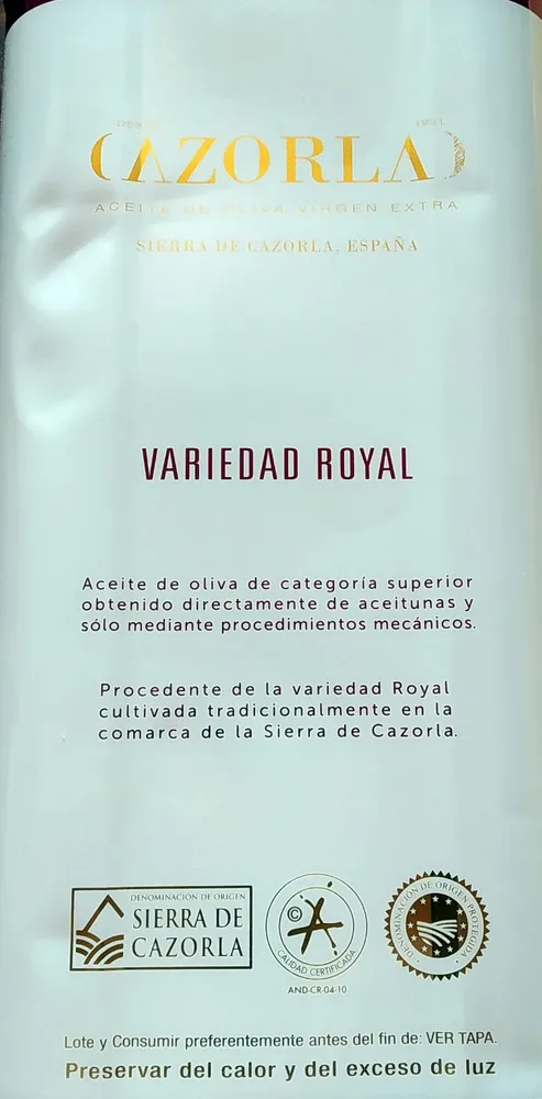 Aceite de oliva virgen extra