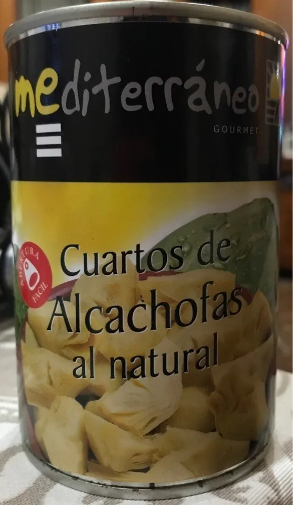 Cuartos de alcachofas al natural