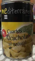 Cuartos de alcachofas al natural