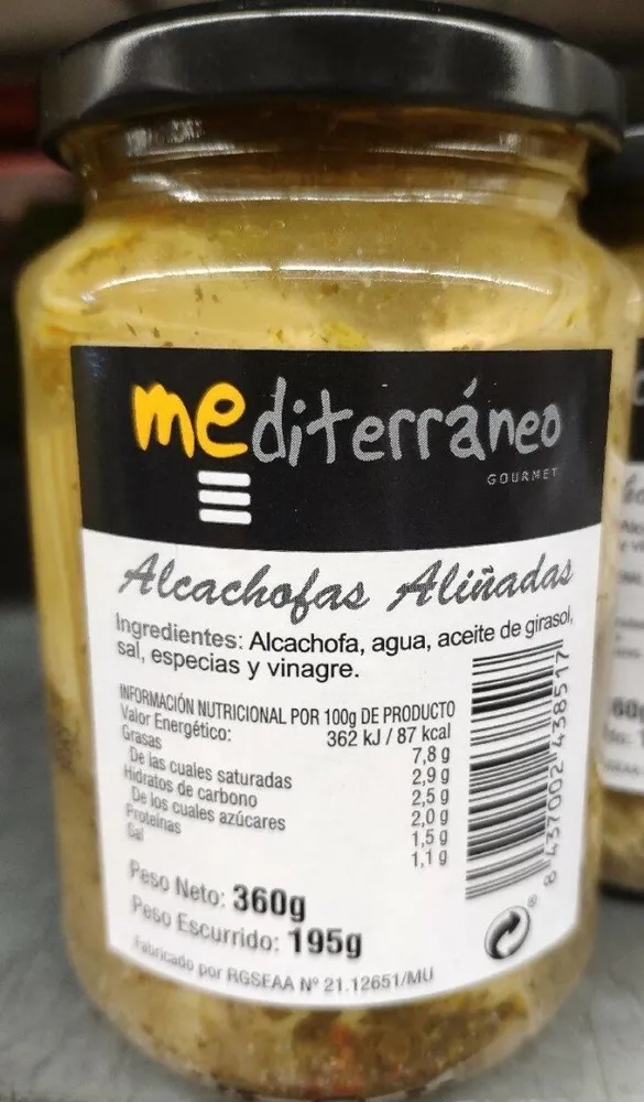 Alcachofas aliñadas