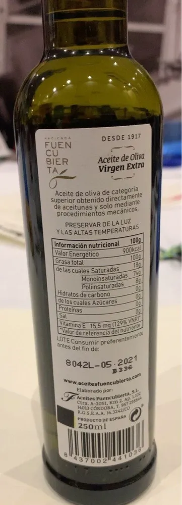 Aceite Fuencubierta