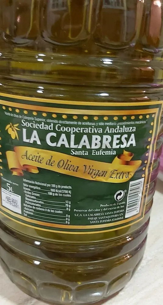 Aceite de Oliva virgen extra La Calabresa