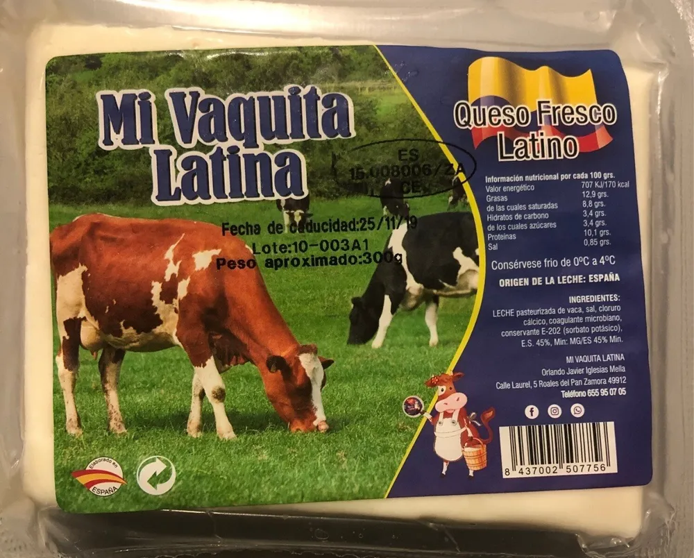 Queso fresco latino