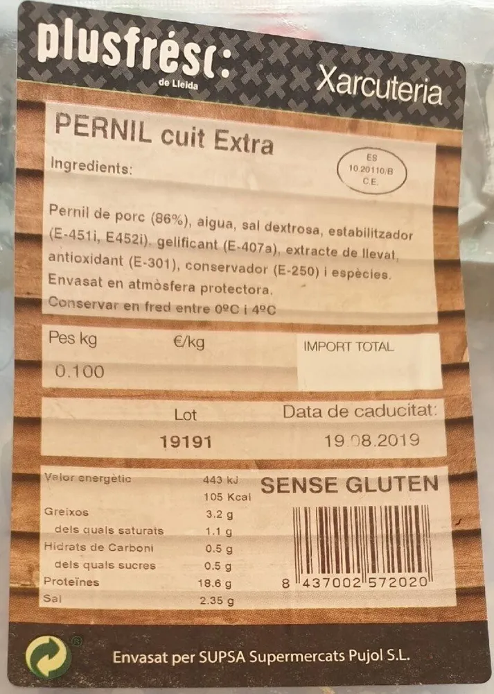 Pernil cuit extra