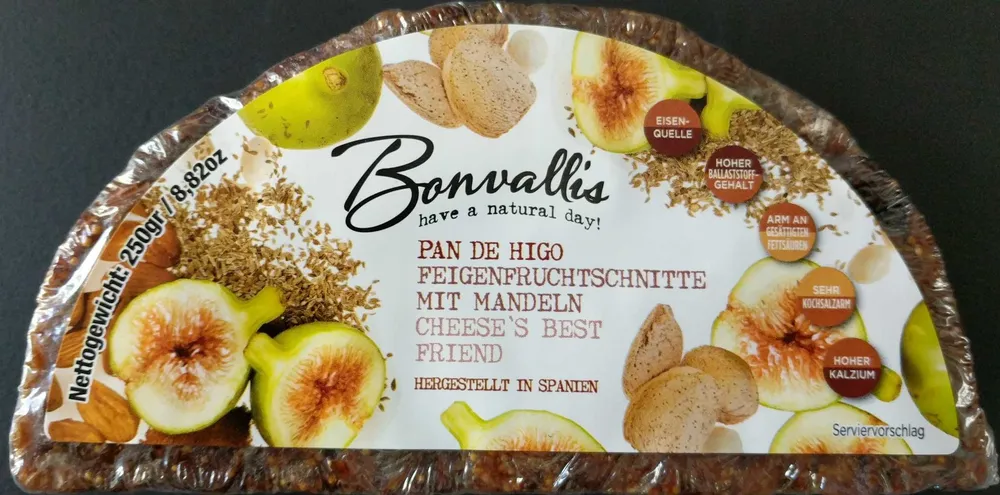 Feigenfruchtschnitte mit Mandeln