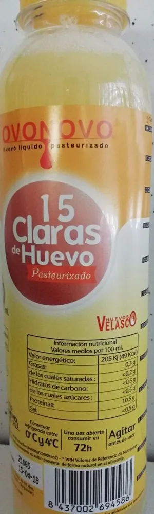 Ovonovo Claras de huevo