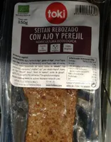 Seitan rebozado con ajo y perejil