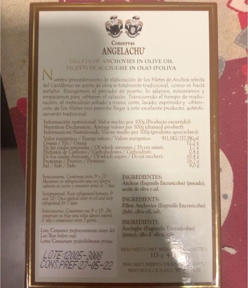 Filetes de anchoas