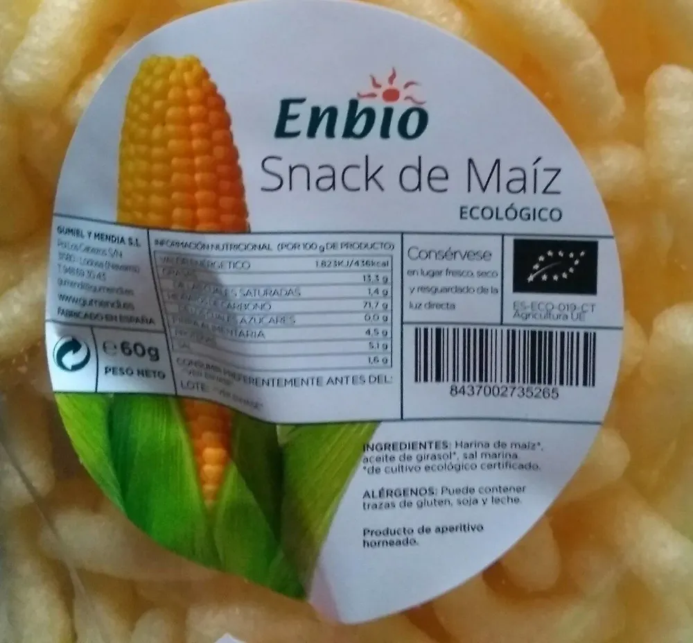 Gumendi Maiz (Corn) Snack Organic