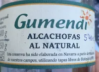 Alcachofas al natural