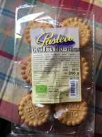 Galleta bio rellena de crema con cocolate y avellanas