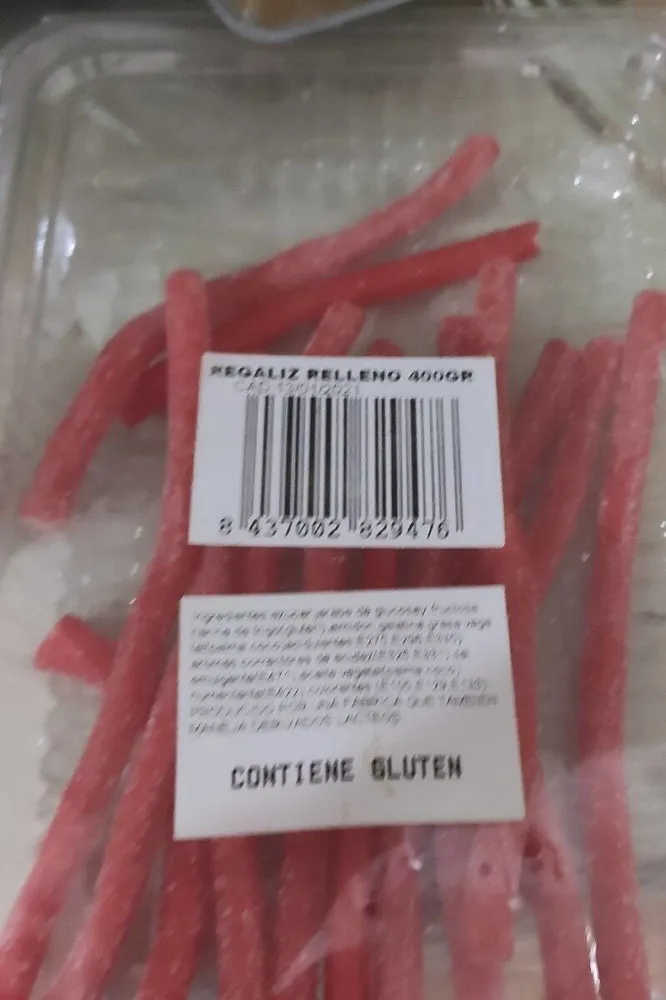Regaliz relleno