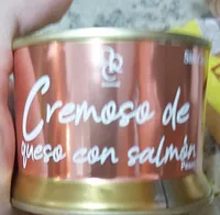 Cremoso de queso con salmón