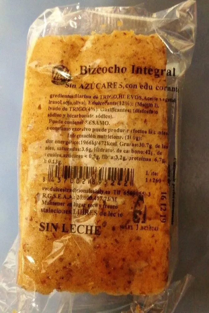 Bizcocho integral