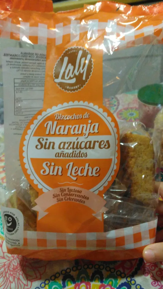 Bizcochos de naranja sin azúcares añadidos