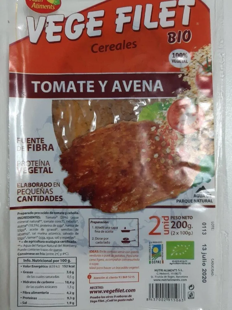 Vege filet bio