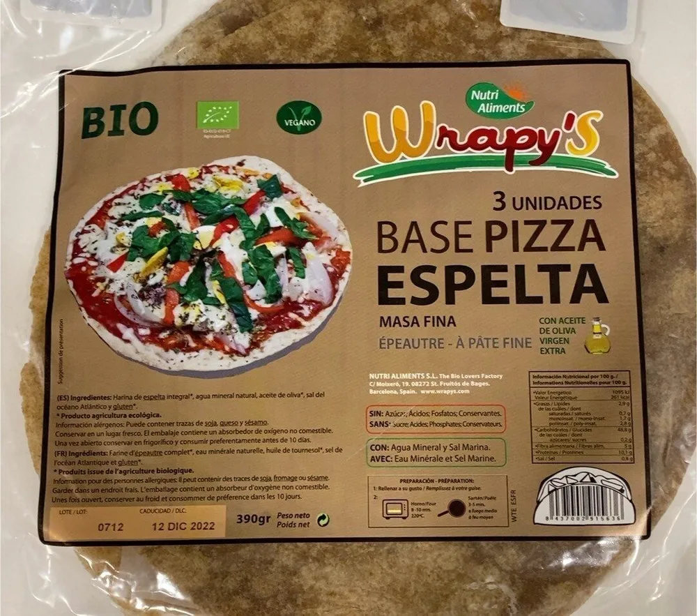 Base Pizza Espelta