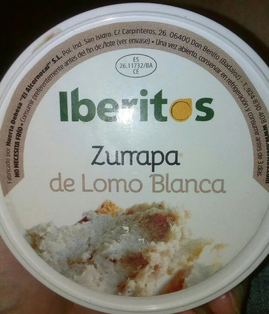 Zurrapa de lomo blanca