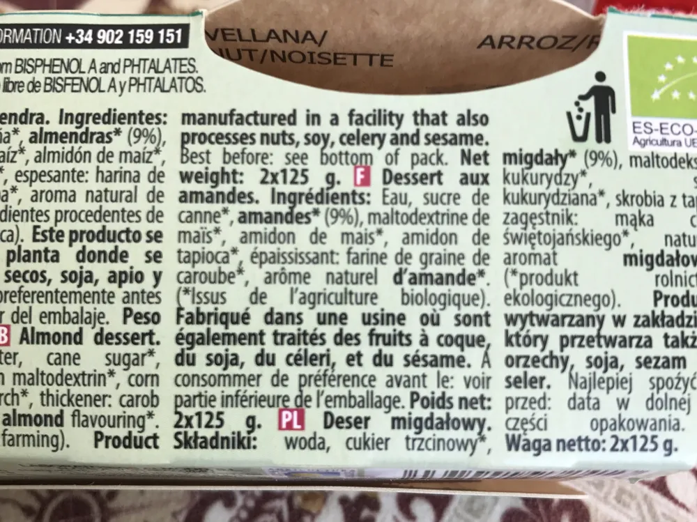 Postre de Almendra