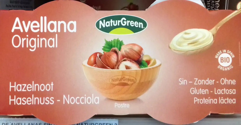 Postre de avellana original