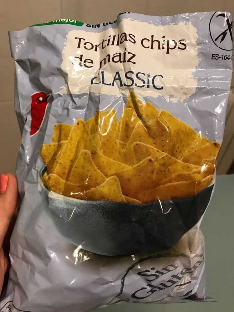 Tortillas chip de maíz