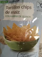 Tortillas chips de maíz con harina de quinoa