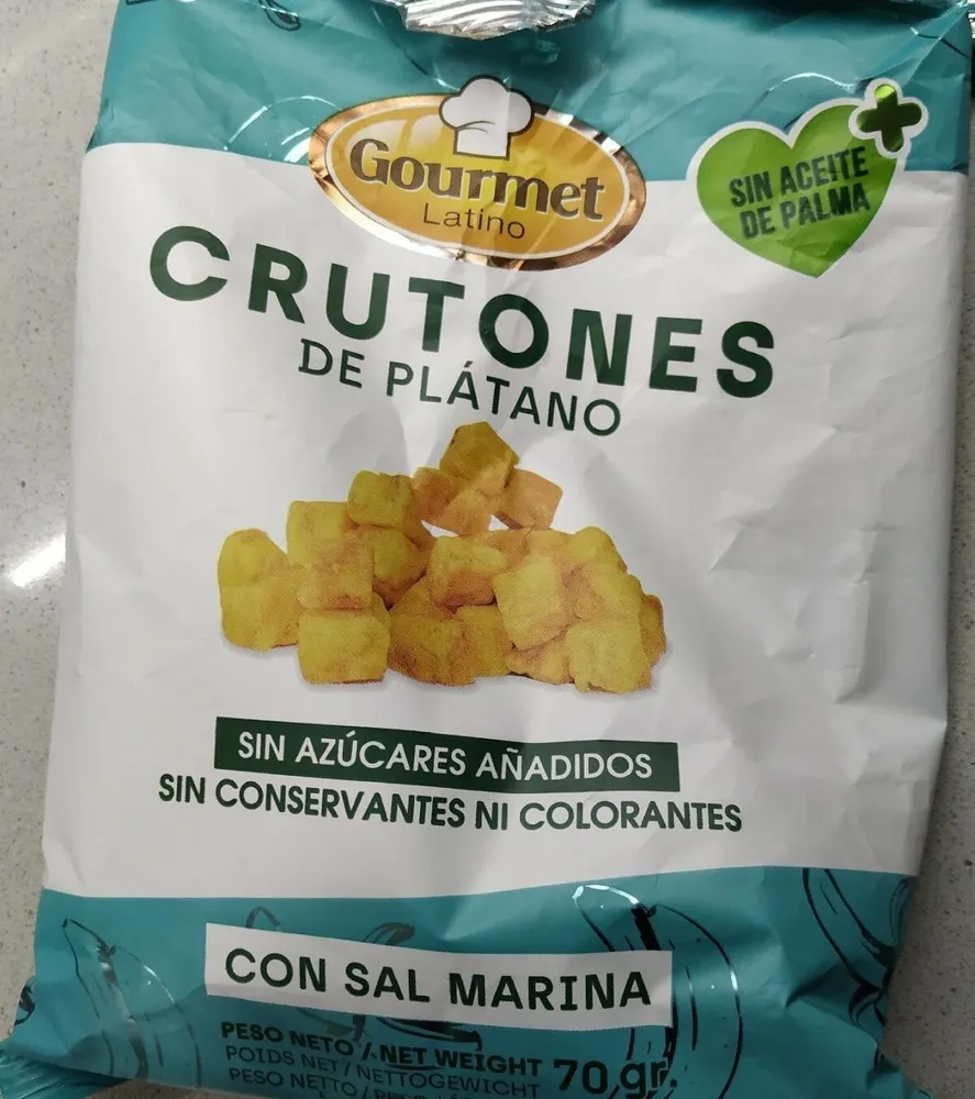 Crutones de plátano