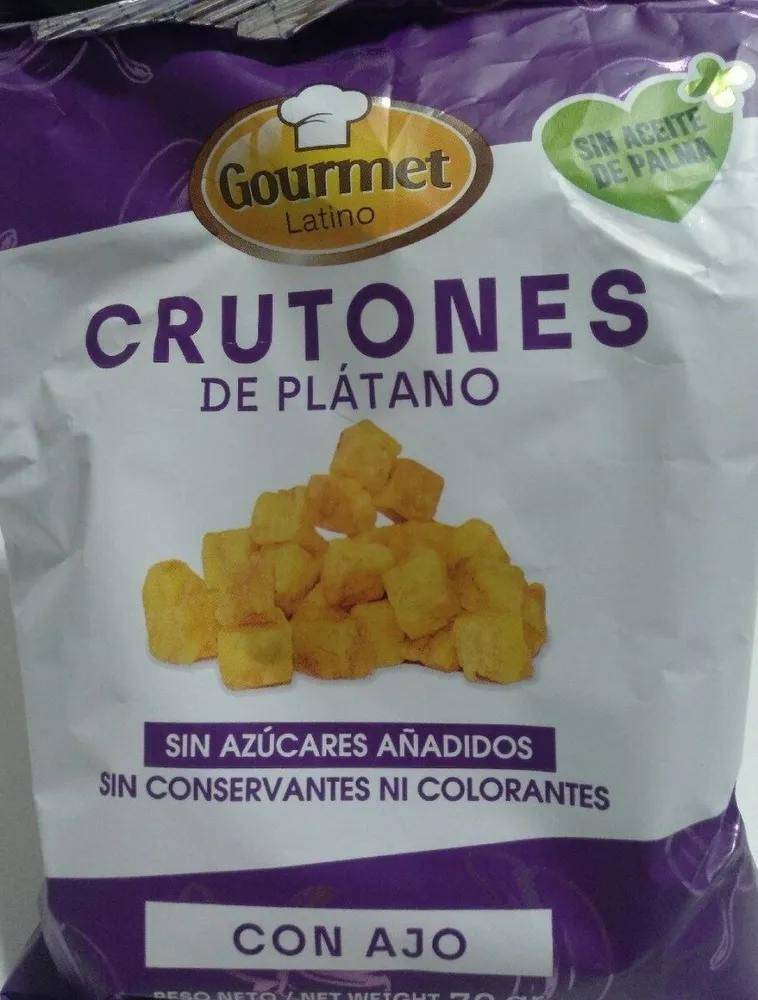 Crutones de plátano
