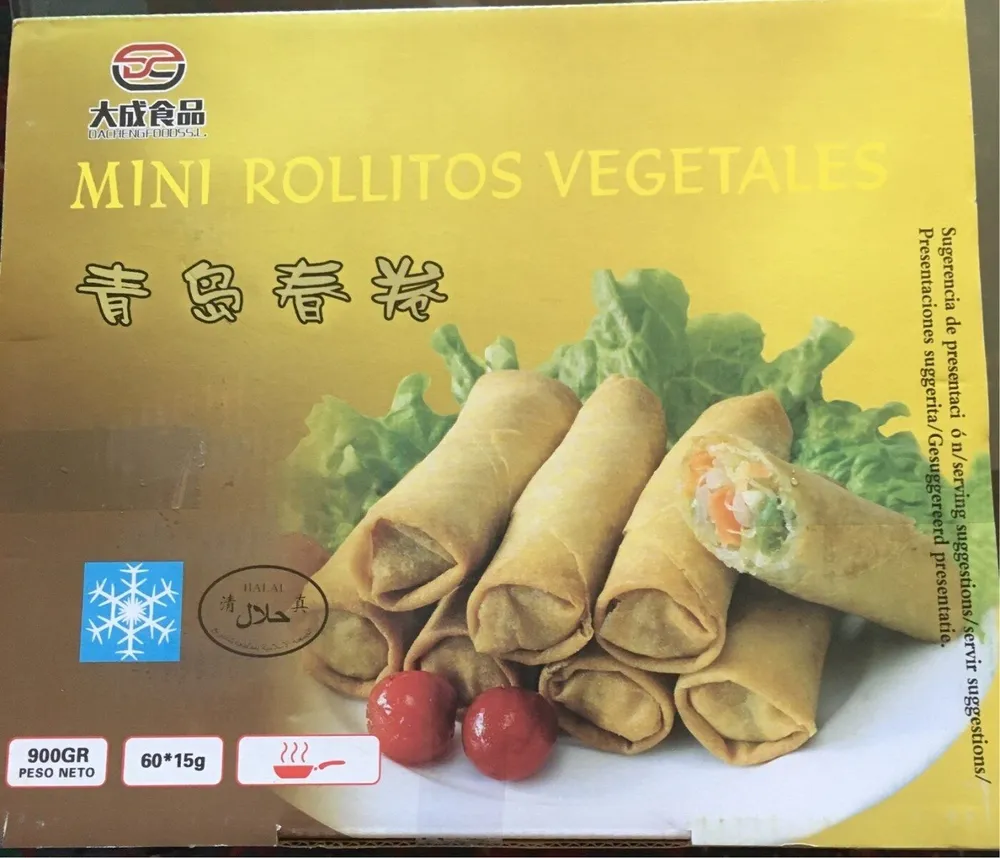 Mini rollitos vegetales