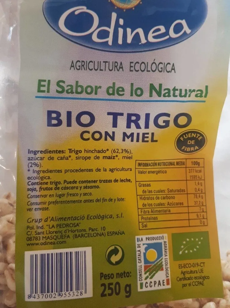 Bio trigo con miel