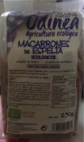 Macarrones de espelta ecológicos