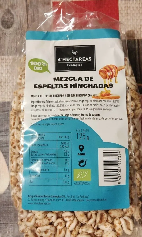 Mezcla de Espeltas Hinchadas