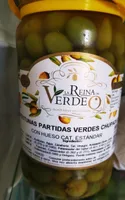Aceitunas partidas verdes chupadeos