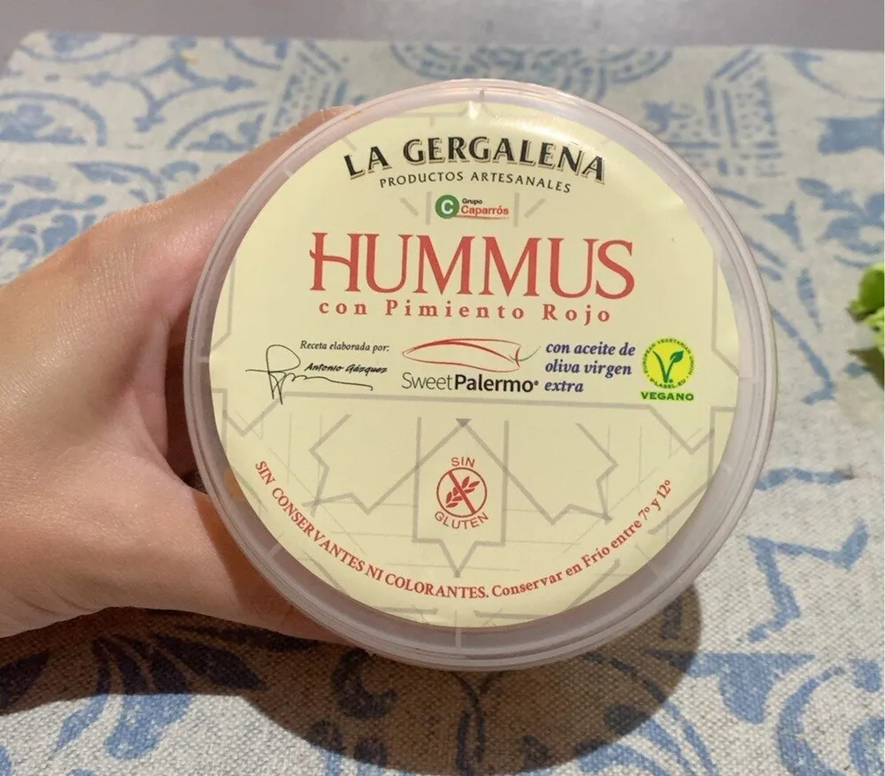 Hummus pimiento rojo
