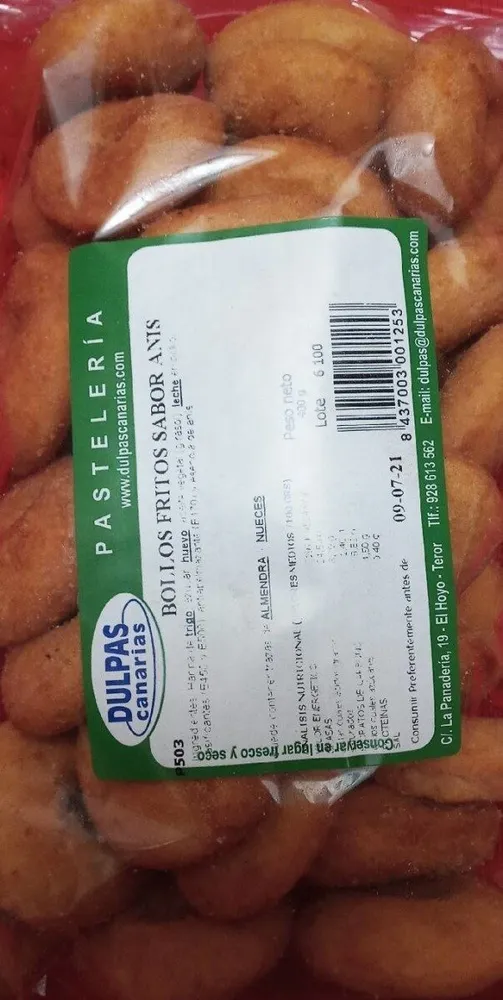 Bollos fritos sabor anís