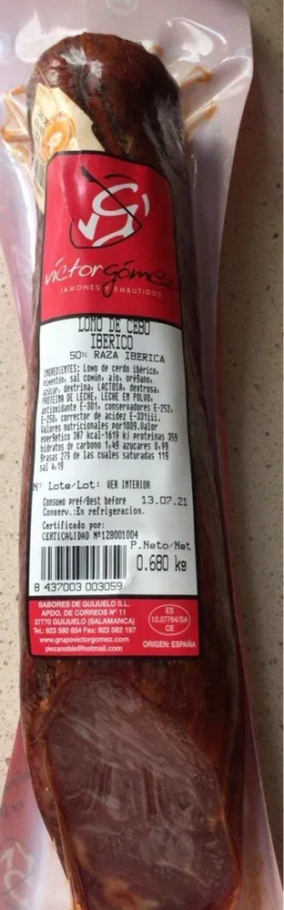 Lomo de cebo iberico