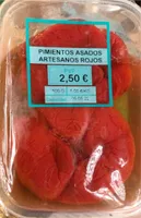 Pimientos asados artesanos rojos