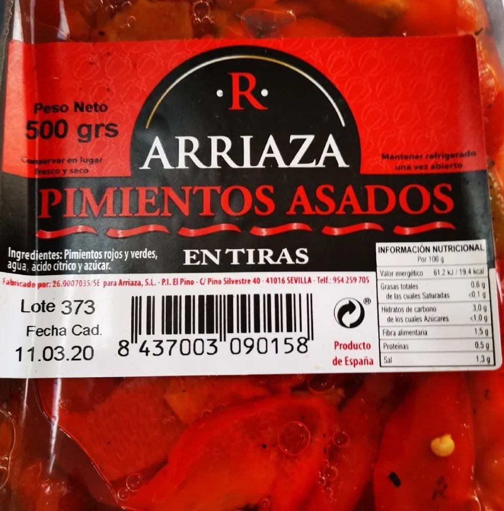 Pimientos asados